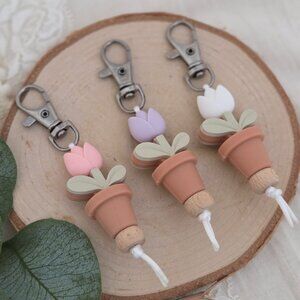 Tulip Bloom Keychains